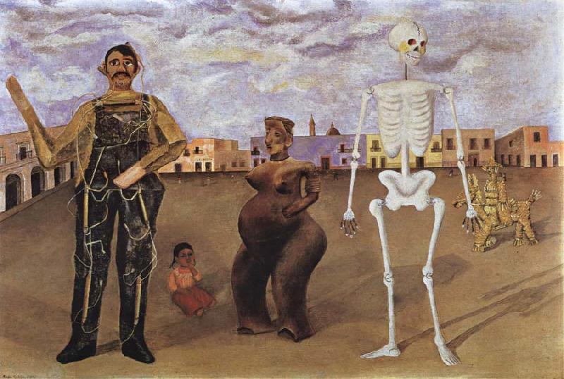 Frida Kahlo Four Inhabitants of Mexico oil painting picture